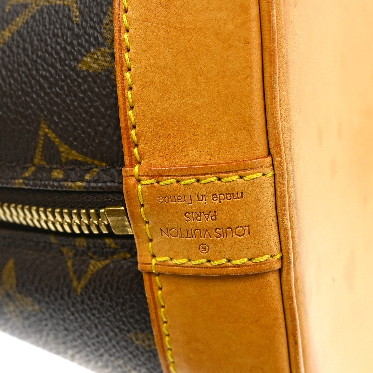 Louis Vuitton Alma Handbag Monogram Canvas Brown Canvas Handbag (Pre-Owned)