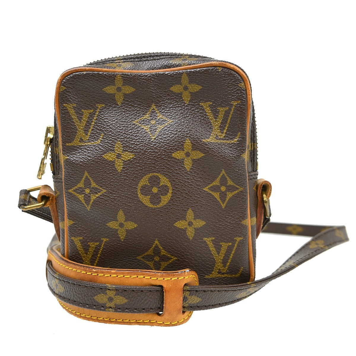 Louis Vuitton Danube Handbag Monogram Canvas Brown Canvas Shoulder Bag Bag (Pre-Owned)