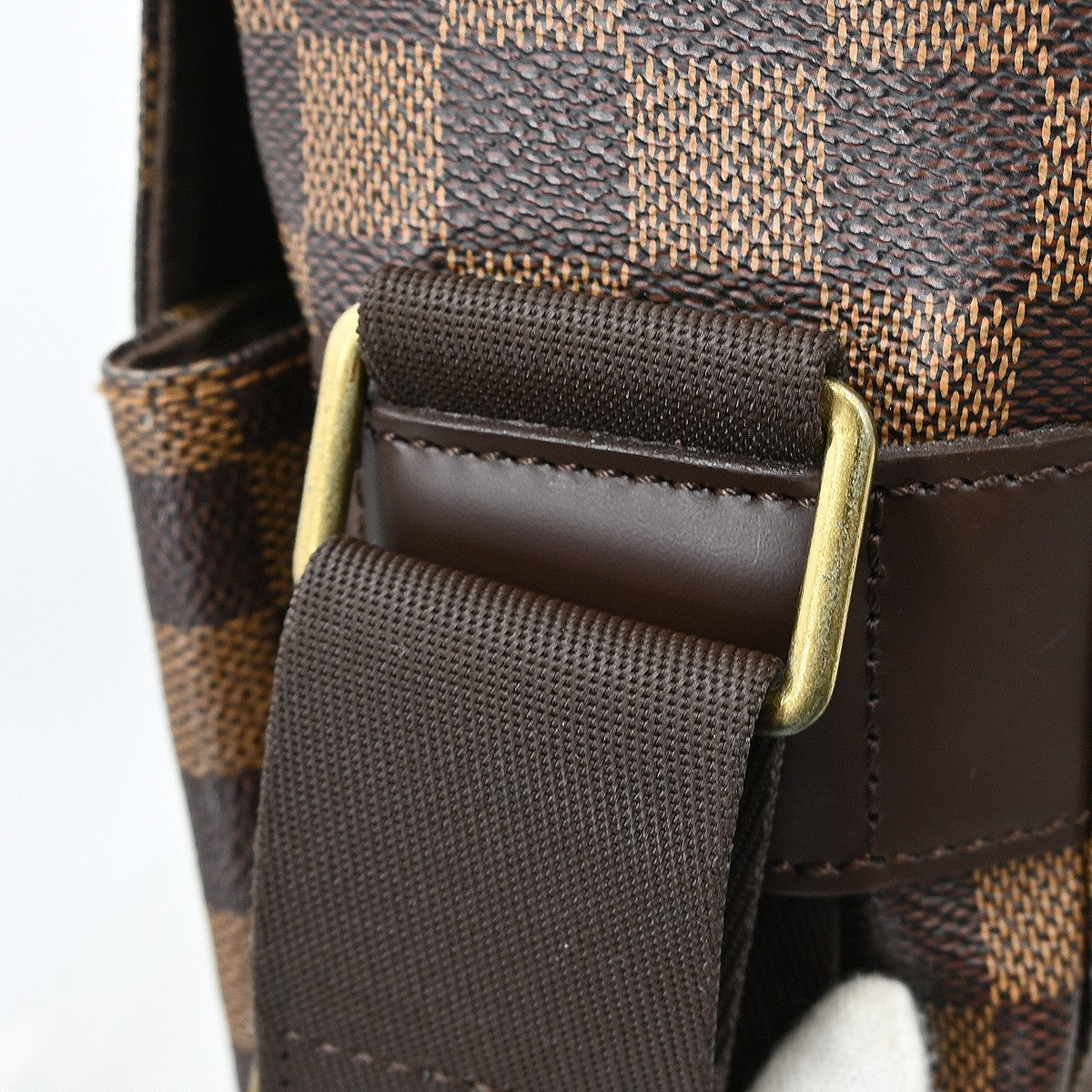 Louis Vuitton Broadway Bag Damier Brown Canvas Shoulder Bag Bag (Pre-Owned)
