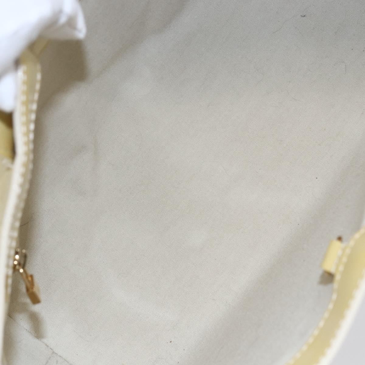 Louis Vuitton Wilshire Handbag Monogram Vernis Beige Patent_Leather Handbag (Pre-Owned)