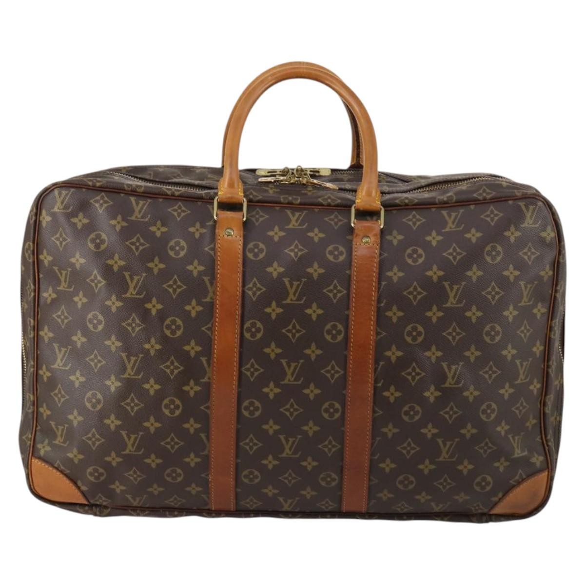 Louis Vuitton Sirius Handbag Monogram Canvas Brown Canvas Travel Bag Bag (Pre-Owned)