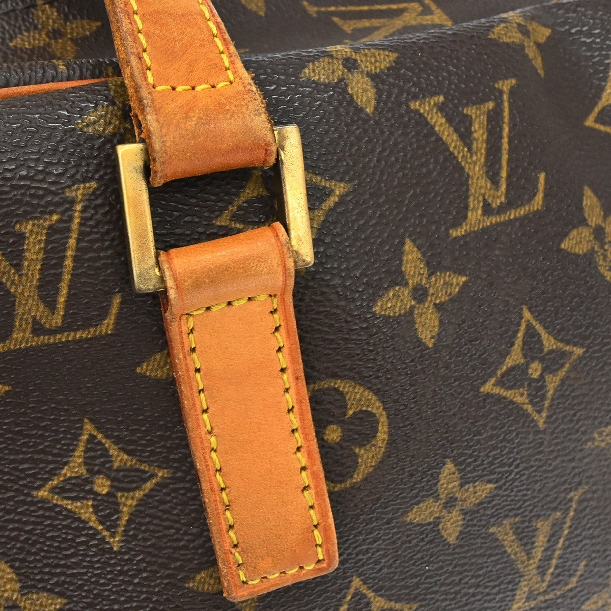 Louis Vuitton Cite Handbag Monogram Canvas Brown Canvas Shoulder Bag Bag (Pre-Owned)