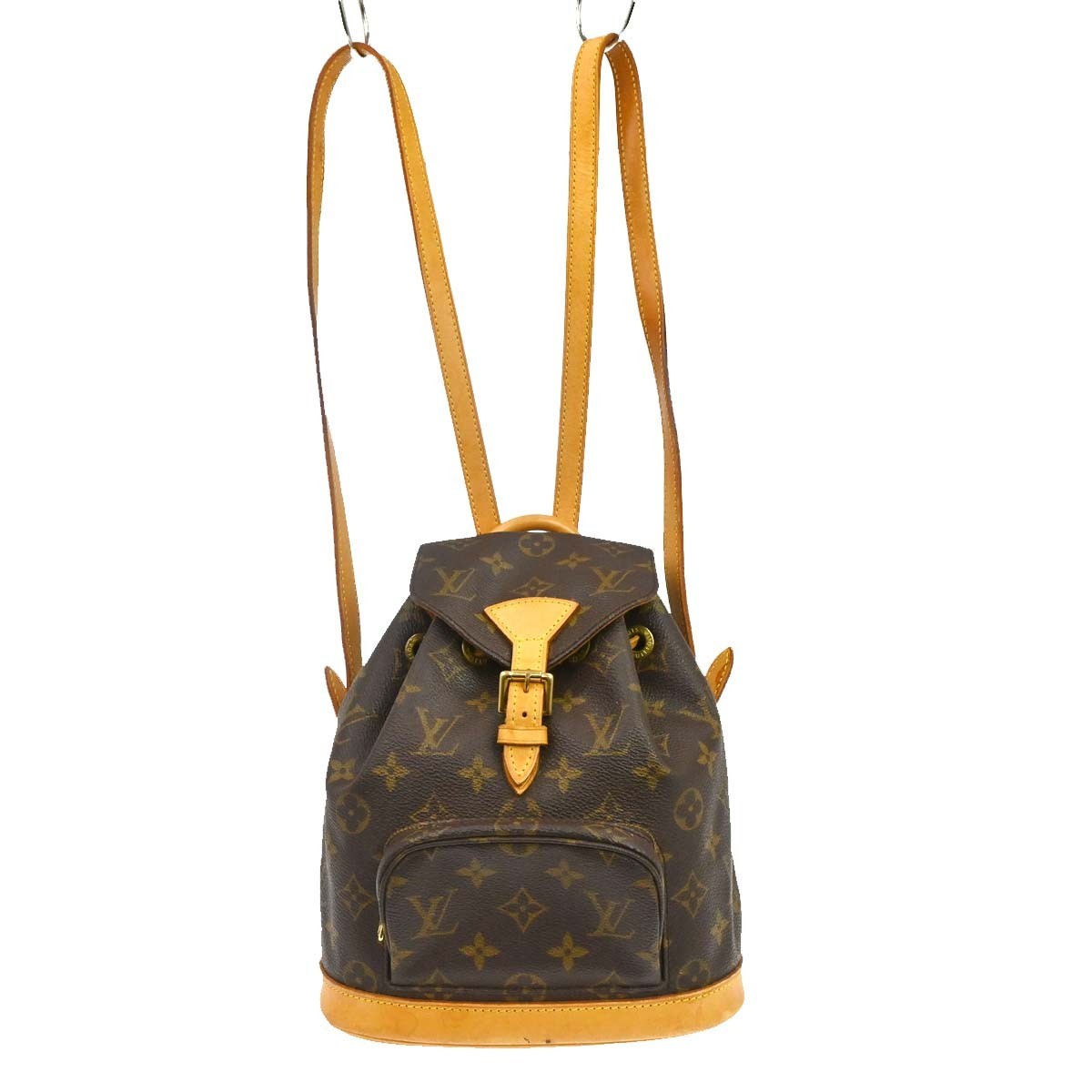 Louis Vuitton Vintage Montsouris Backpack Monogram Canvas Brown Canvas Backpack Bag (Pre-Owned)