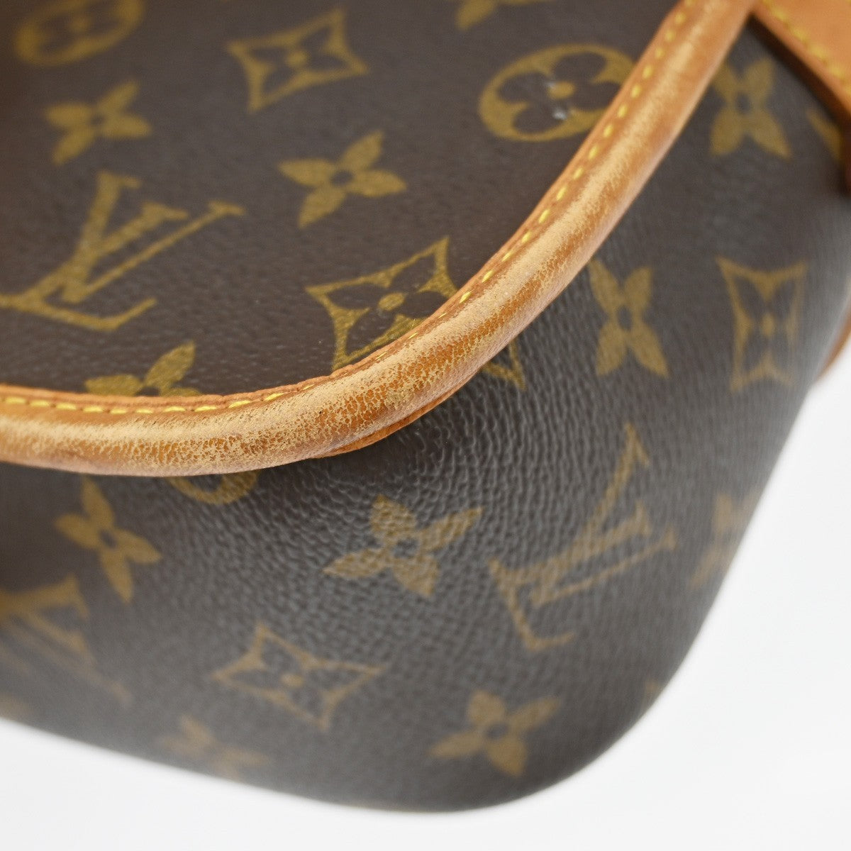 Louis Vuitton Sologne Handbag Monogram Canvas Brown Canvas Shoulder Bag Bag (Pre-Owned)