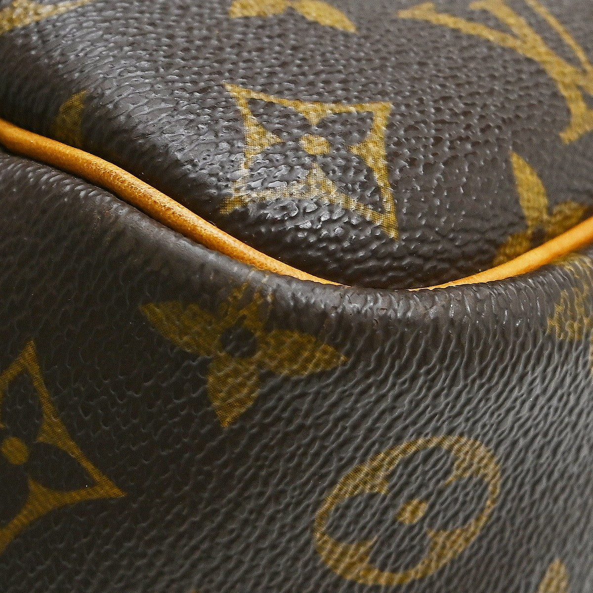 Louis Vuitton Deauville Handbag Monogram Canvas Brown Canvas Handbag (Pre-Owned)