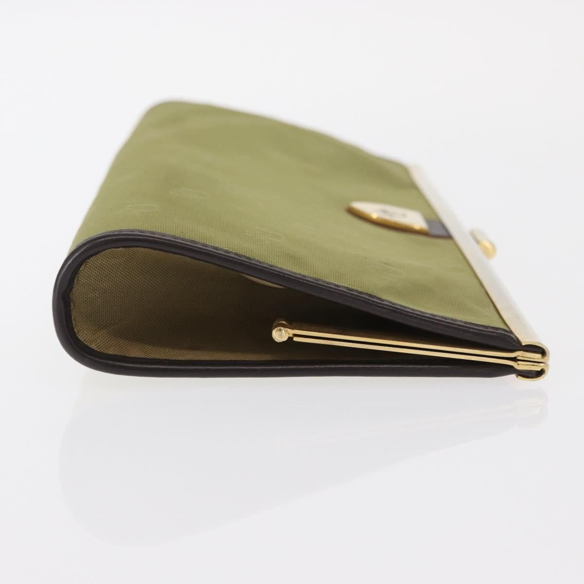 Christian Dior Trotter Pouch Canvas Green Canvas Clutche & Pouche Bag (Pre-Owned)
