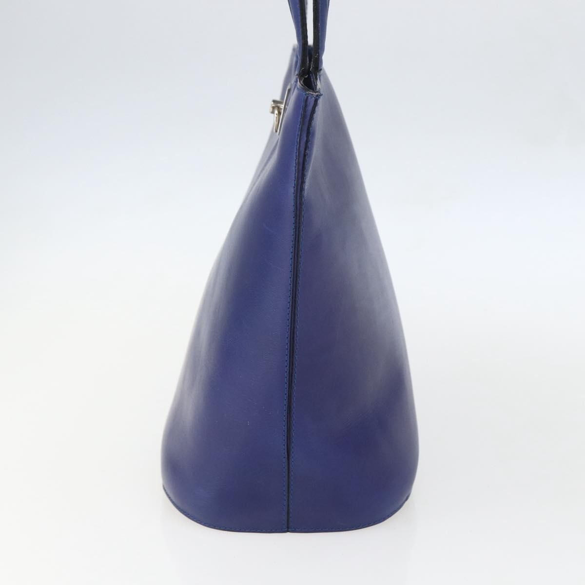 Celine Handbag Leather Blue Leather Handbag (Pre-Owned)