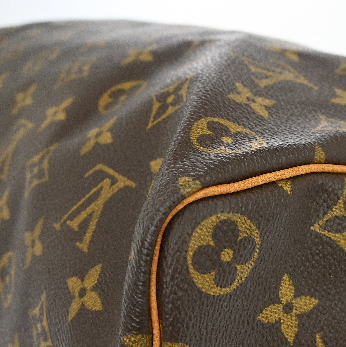 Louis Vuitton Speedy Handbag Monogram Canvas Brown Canvas Handbag (Pre-Owned)