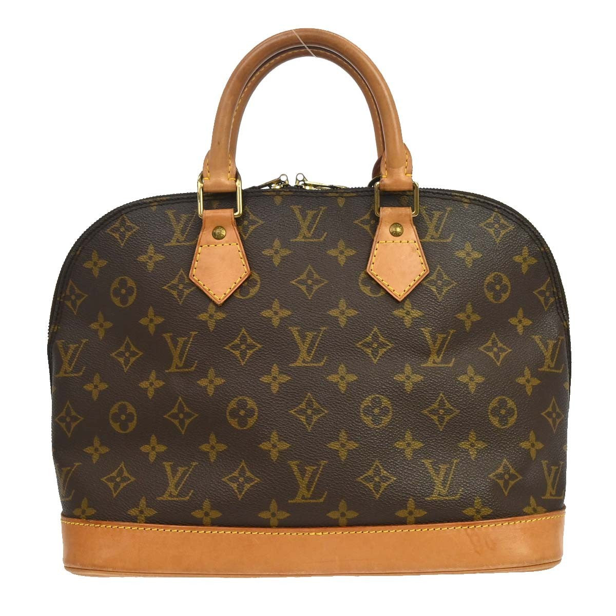 Louis Vuitton Alma Handbag Monogram Canvas Brown Canvas Handbag (Pre-Owned)