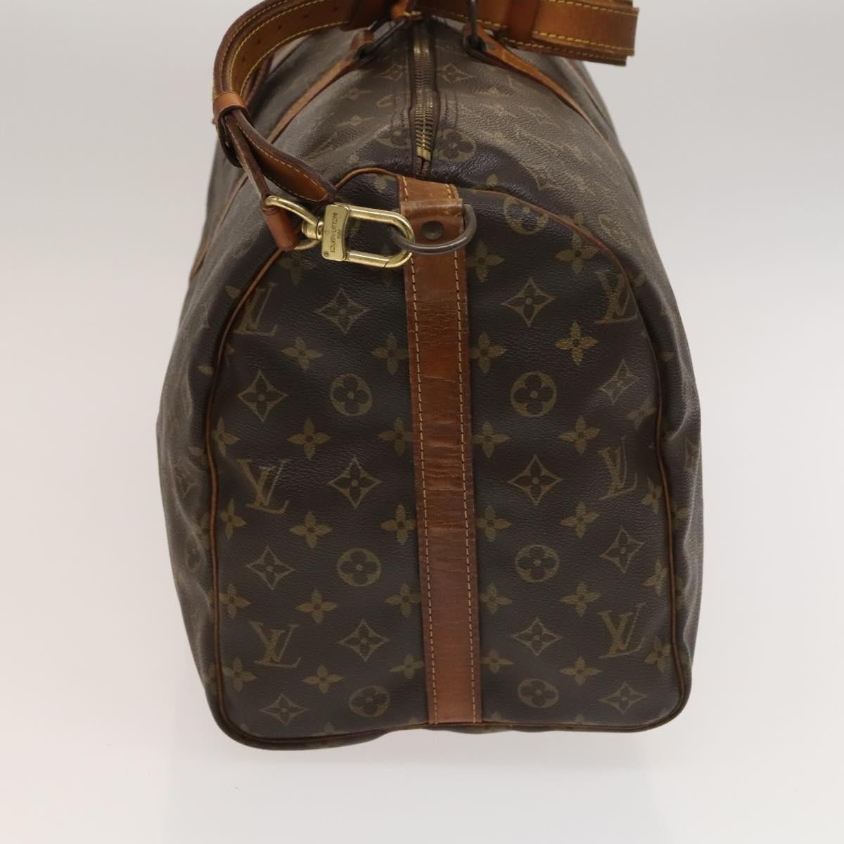 Louis Vuitton Keepall Bandouliere Bag Monogram Canvas Brown Canvas Travel Bag Bag (Pre-Owned)