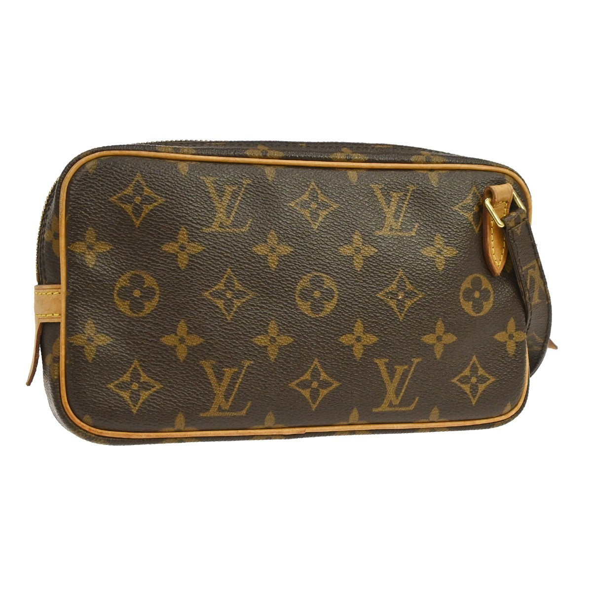 Louis Vuitton Pochette Marly Bandouliere Bag Monogram Canvas Brown Canvas Shoulder Bag Bag (Pre-Owned)
