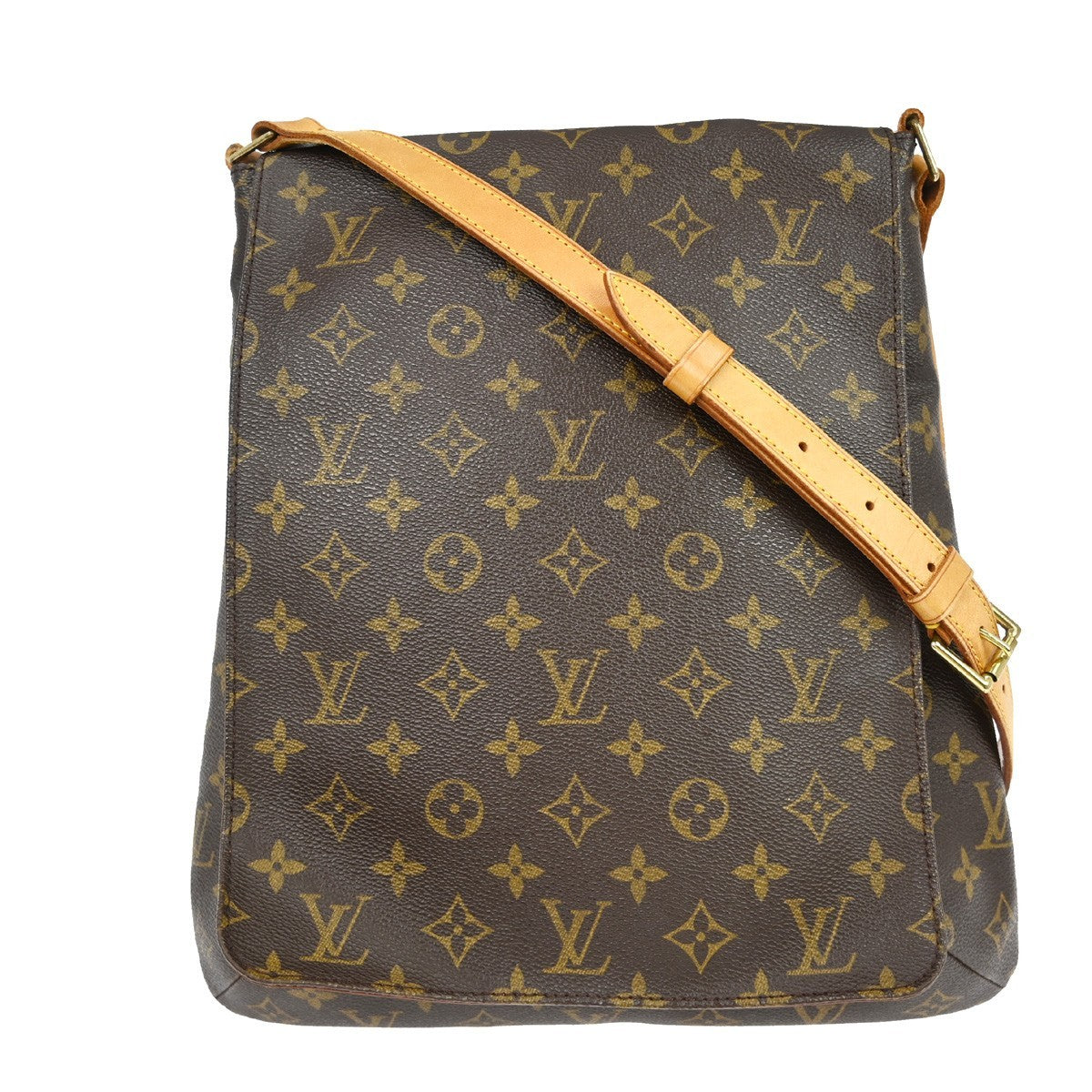 Louis Vuitton Musette Salsa Handbag Monogram Canvas Brown Canvas Shoulder Bag Bag (Pre-Owned)