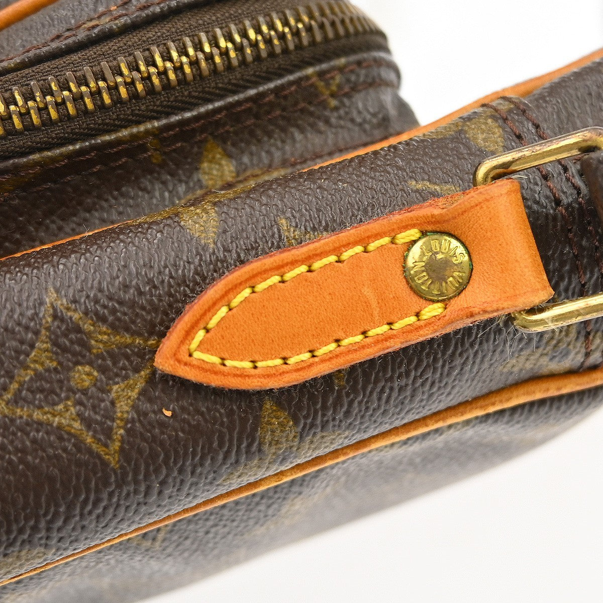 Louis Vuitton Amazone Bag Monogram Canvas Brown Canvas Shoulder Bag Bag (Pre-Owned)
