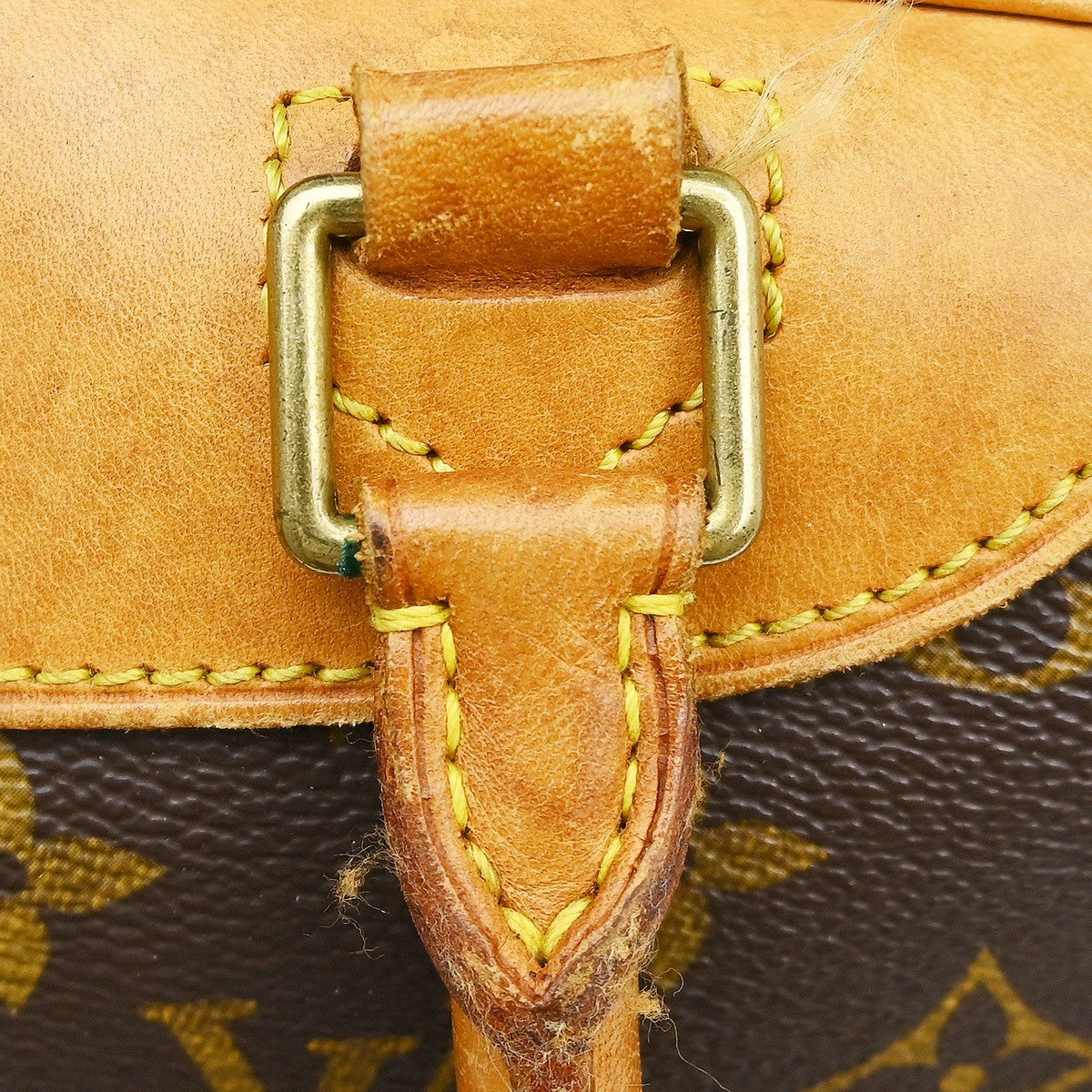 Louis Vuitton Deauville Handbag Monogram Canvas Brown Canvas Handbag (Pre-Owned)