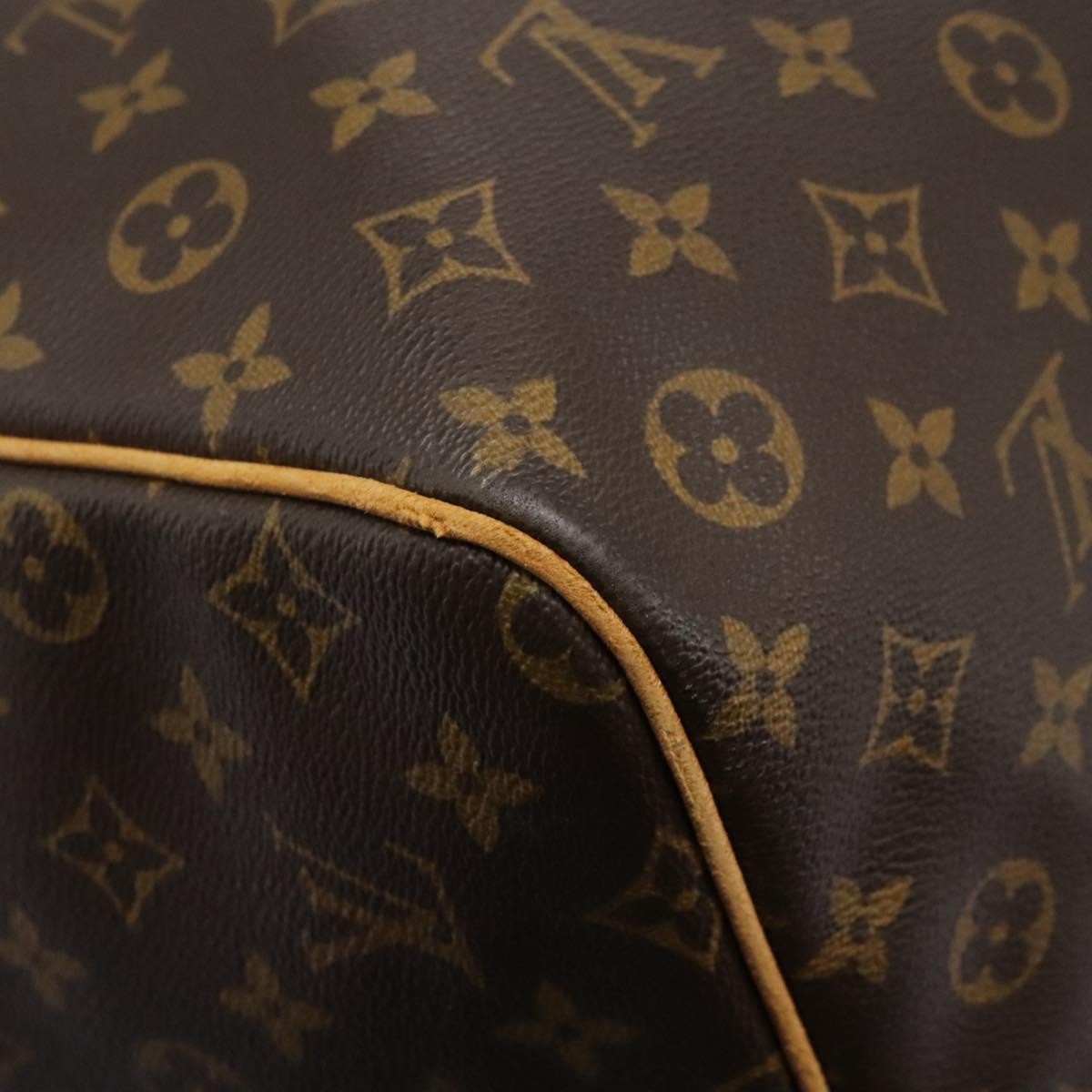 Louis Vuitton Keepall Bag Monogram Canvas Brown Canvas Travel Bag Bag (Pre-Owned)