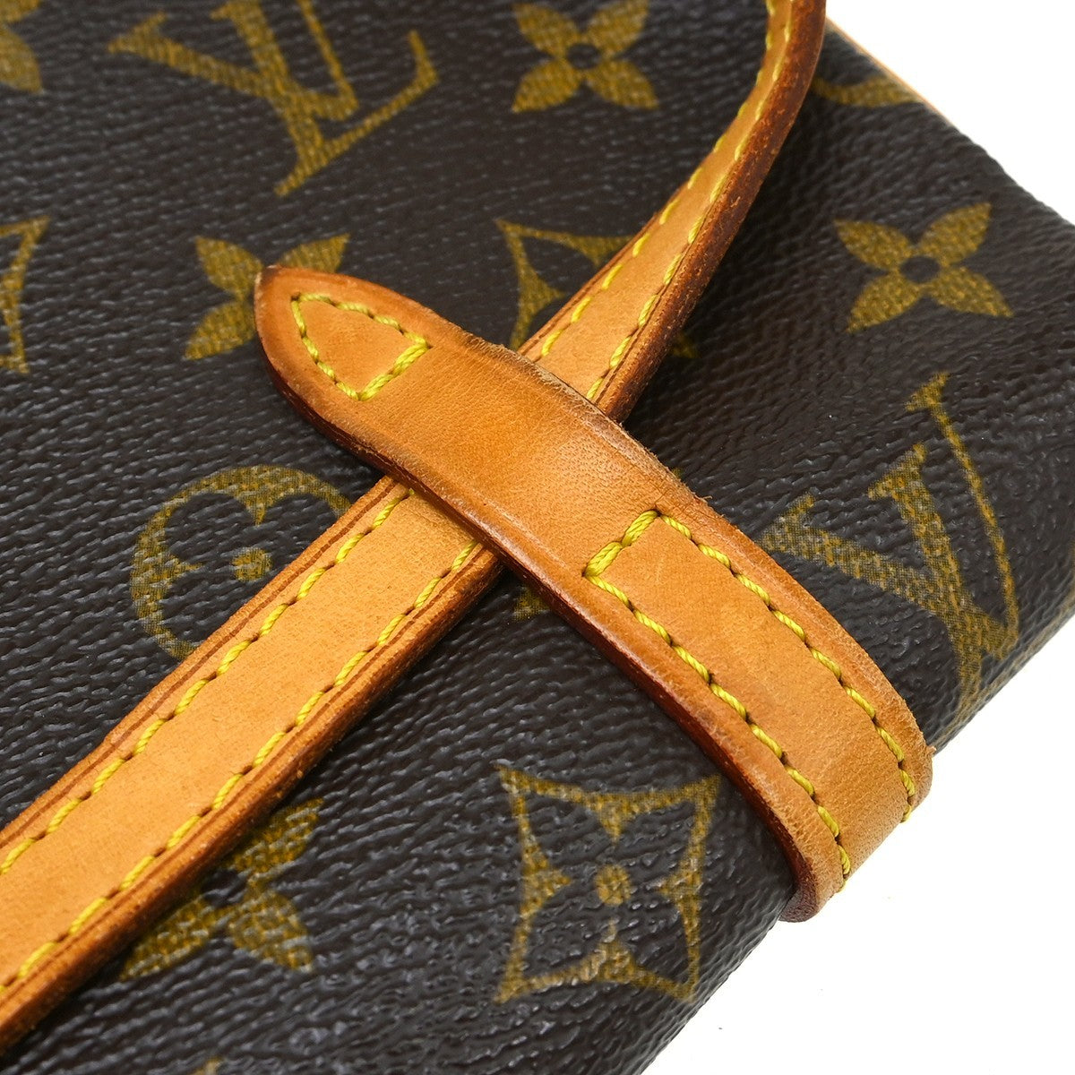 Louis Vuitton Ceinture Pochette Solo Belt Bag Monogram Canvas Brown Canvas Clutche & Pouche Bag (Pre-Owned)
