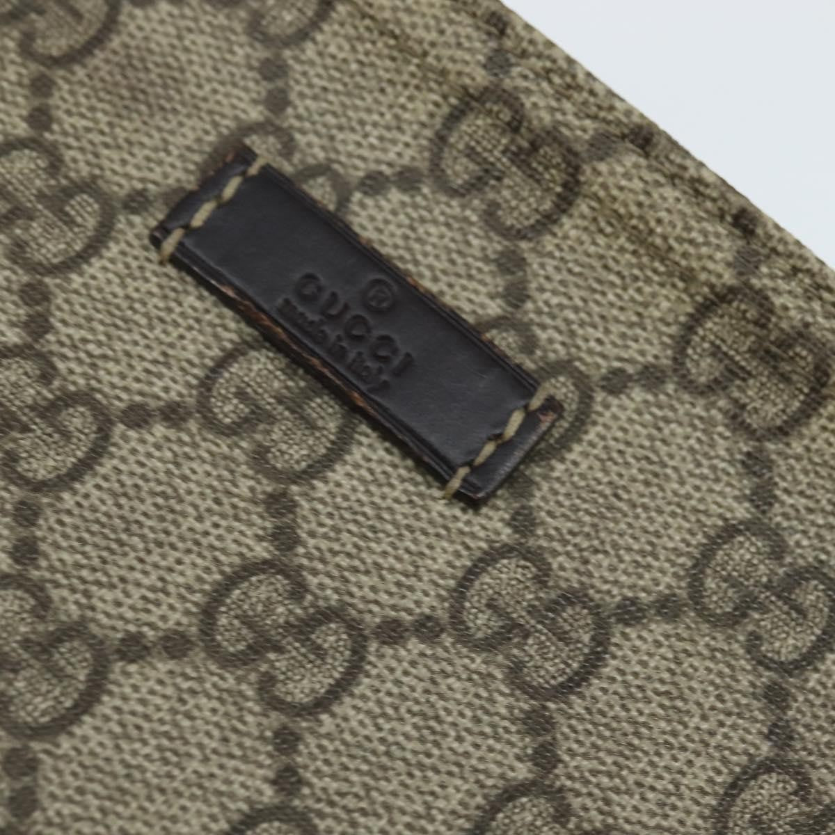 Gucci Zip Top Messenger Bag Gg Coated Canvas Beige Canvas Shoulder Bag Bag (Pre-Owned)