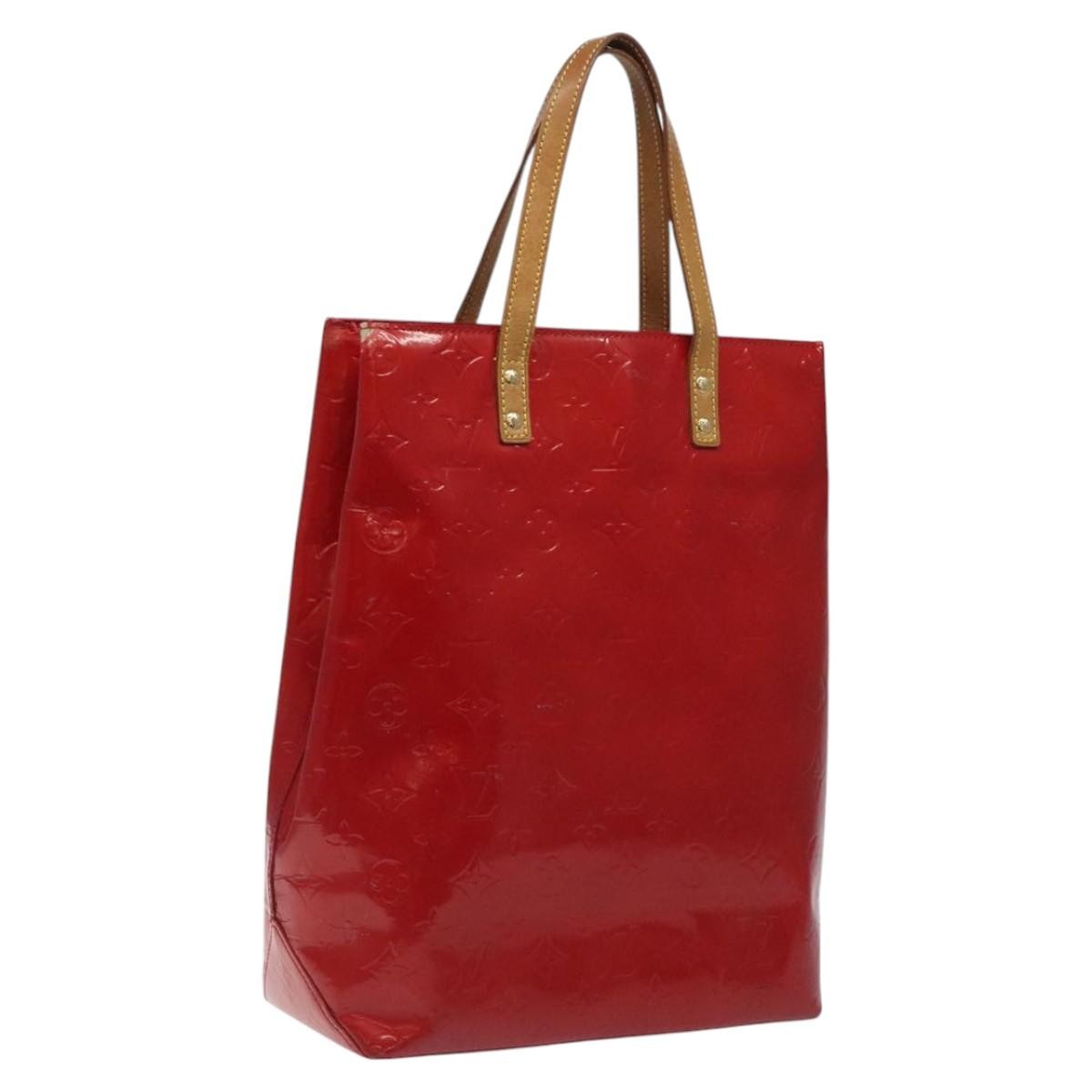 Louis Vuitton Reade Handbag Monogram Vernis Red Patent_Leather Handbag (Pre-Owned)