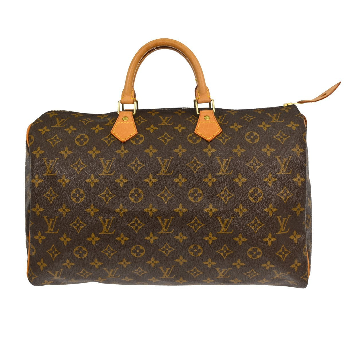 Louis Vuitton Speedy Handbag Monogram Canvas Brown Canvas Handbag (Pre-Owned)