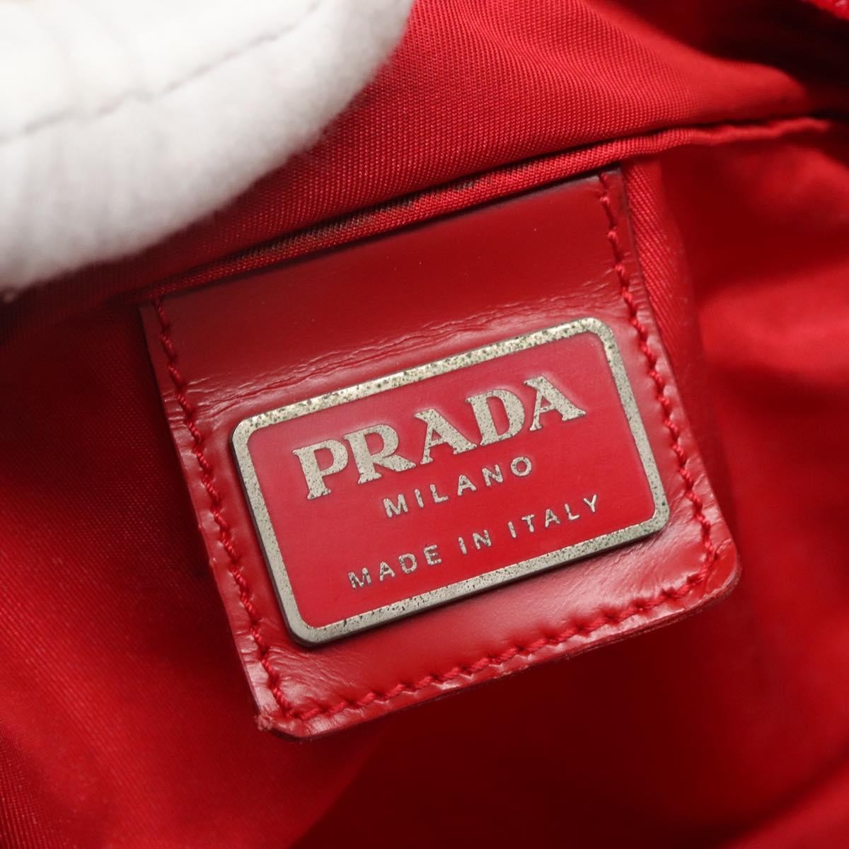 Prada Flat Messenger Bag Tessuto Red Nylon Shoulder Bag Bag (Pre-Owned)