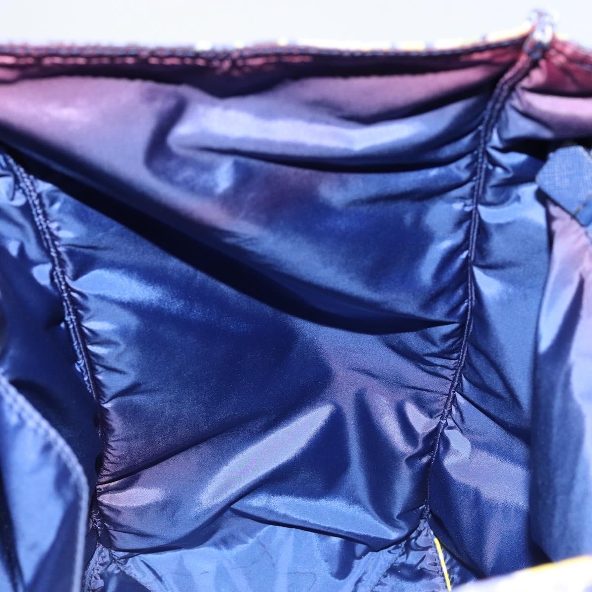 Prada Floreal Tote Printed Tessuto Blue Nylon Tote Bag Bag (Pre-Owned)