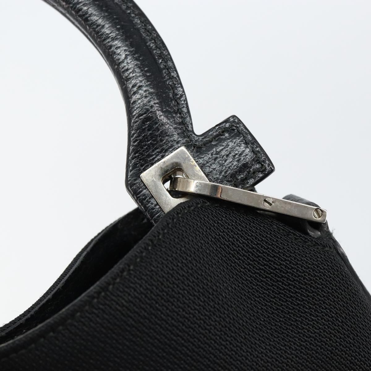 Salvatore Ferragamo Vintage Handbag Nylon Black Nylon Handbag (Pre-Owned)