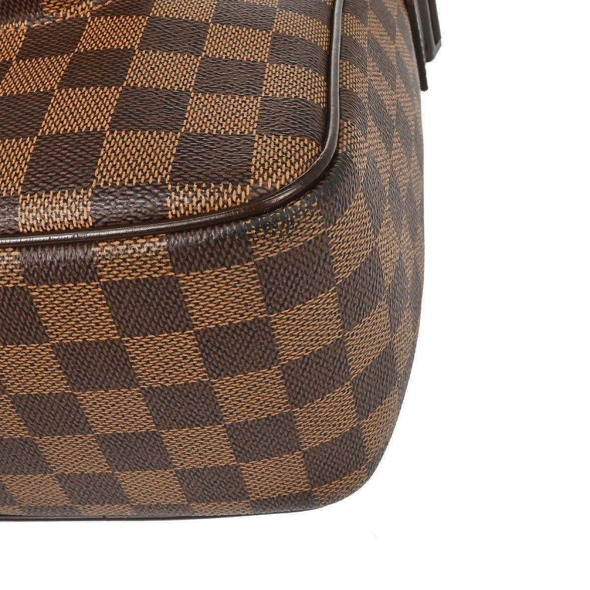 Louis Vuitton Olav Handbag Damier Brown Canvas Shoulder Bag Bag (Pre-Owned)