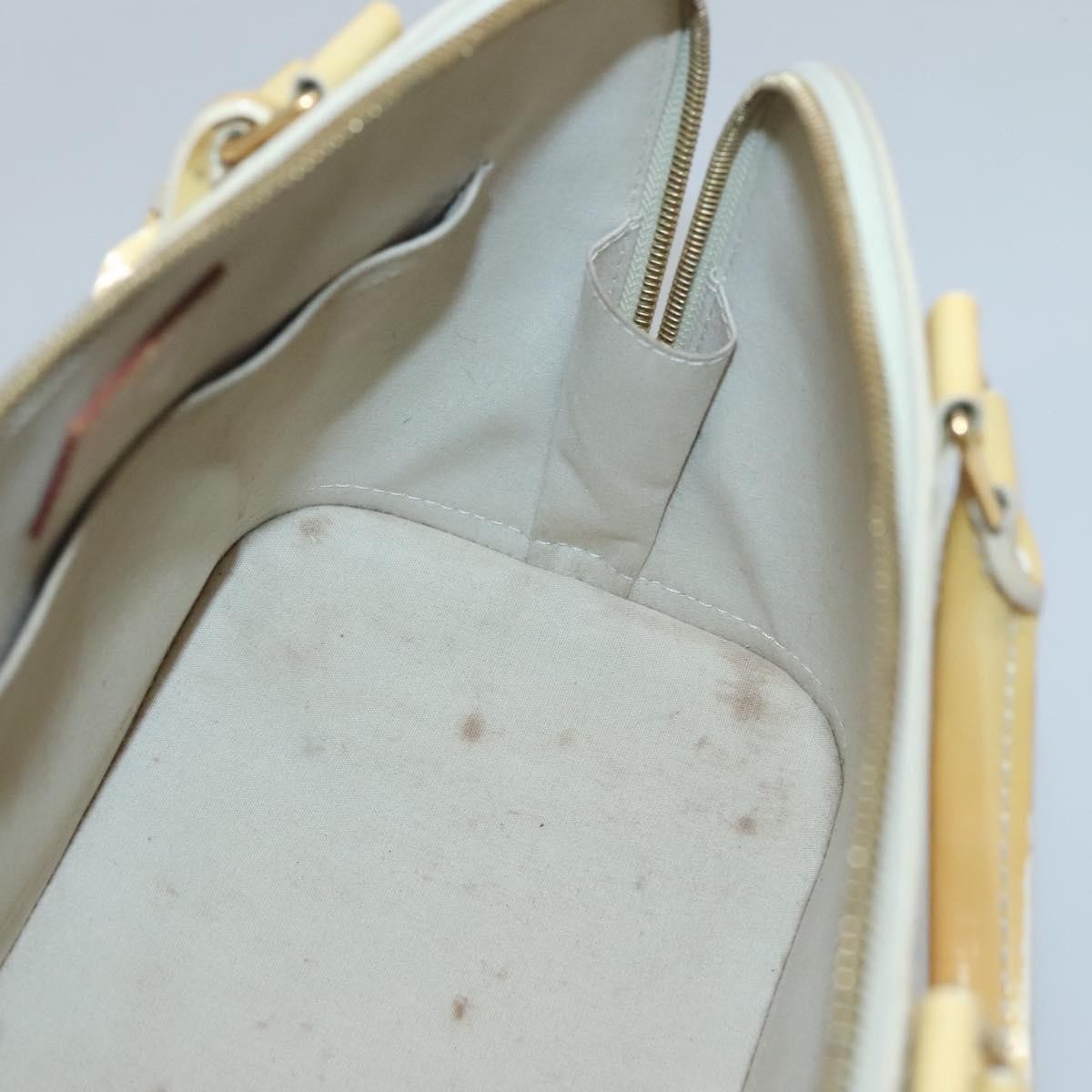 Louis Vuitton Alma Handbag Patent Leather Yellow Patent_Leather Handbag (Pre-Owned)