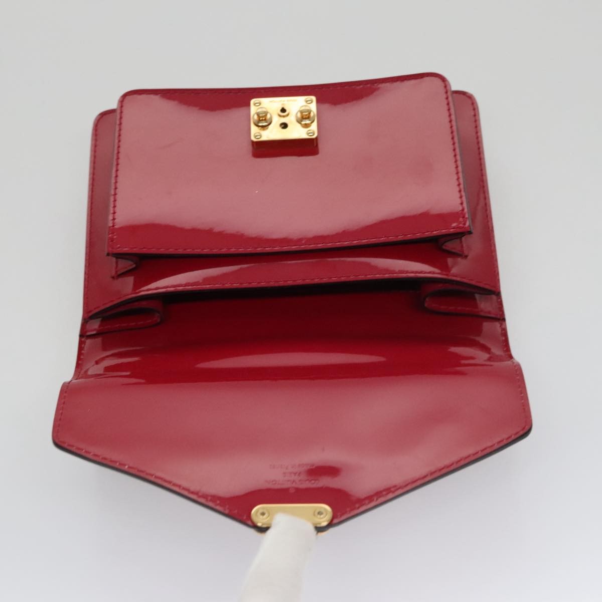 Louis Vuitton Monceau Handbag Vernis Red Patent_Leather Handbag (Pre-Owned)