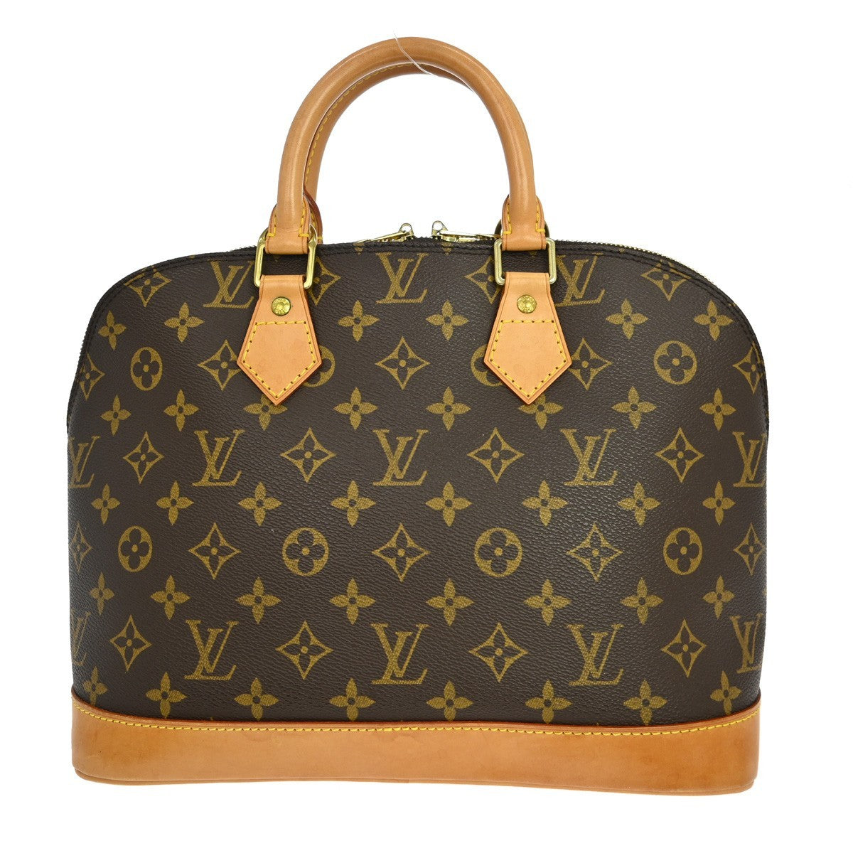 Louis Vuitton Alma Handbag Monogram Canvas Brown Canvas Handbag (Pre-Owned)