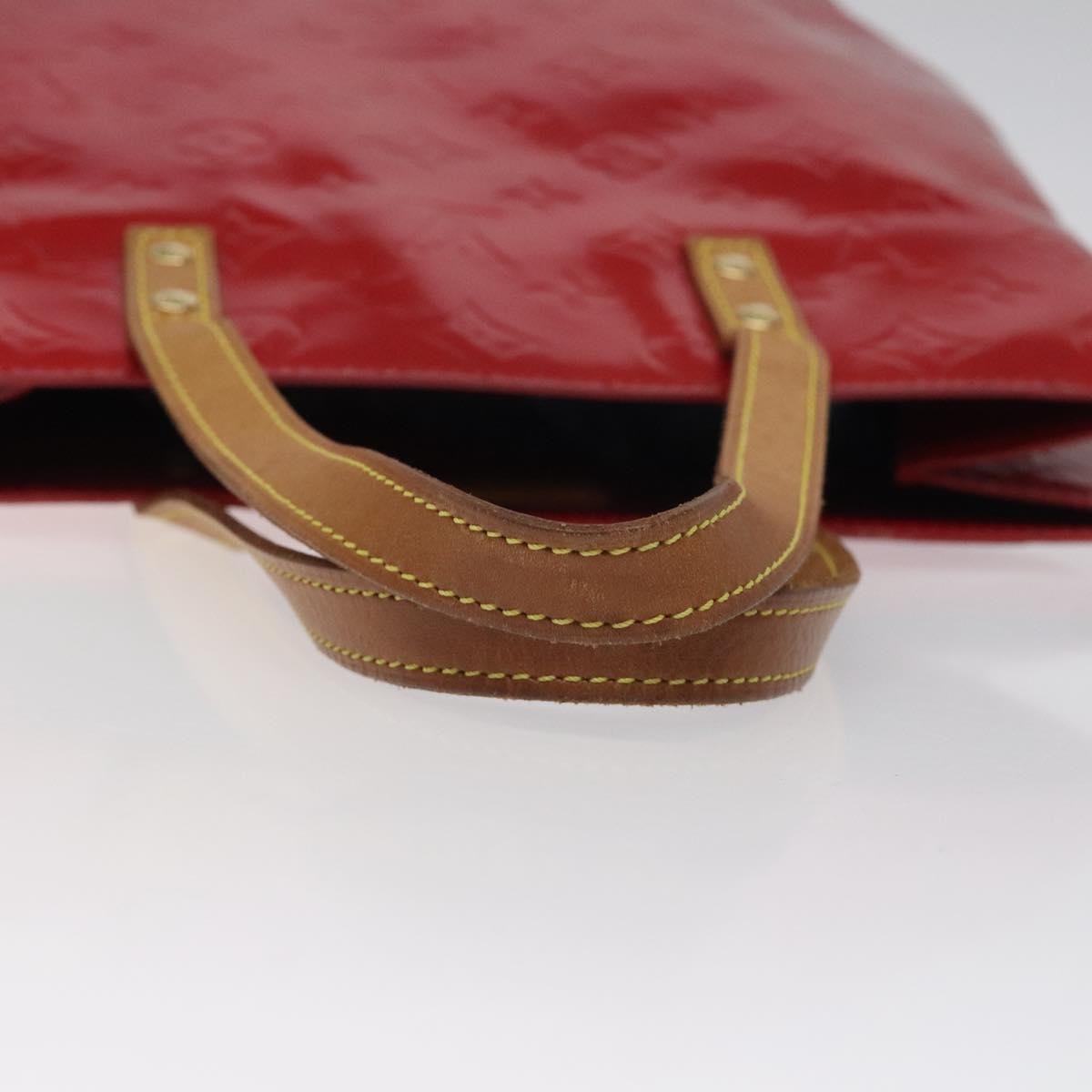 Louis Vuitton Reade Handbag Monogram Vernis Red Patent_Leather Handbag (Pre-Owned)