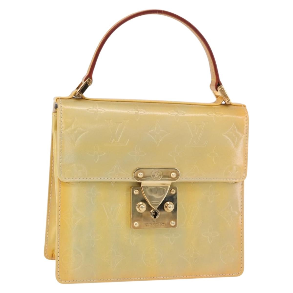 Louis Vuitton Spring Street Nm Handbag Patent Leather Yellow Patent_Leather Handbag (Pre-Owned)