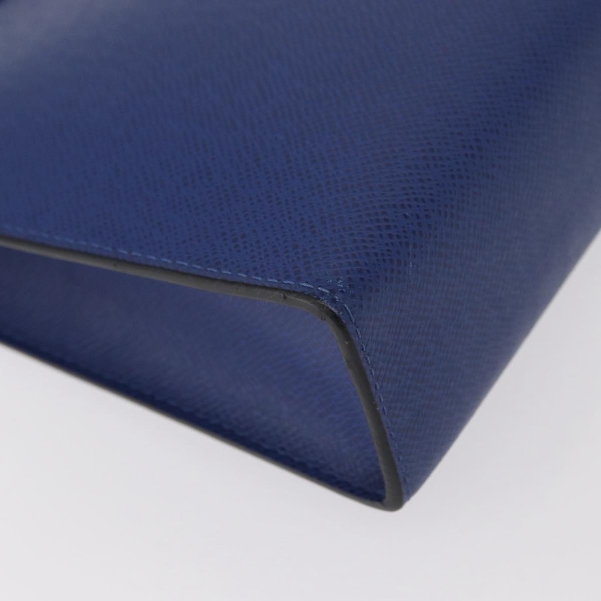 Louis Vuitton Pochette Voyage Taiga Leather Blue Leather Clutche & Pouche Bag (Pre-Owned)