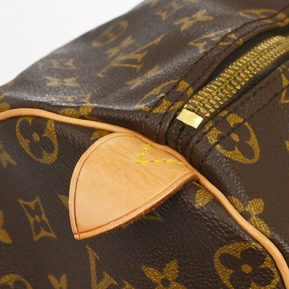 Louis Vuitton Keepall Bag Monogram Canvas Brown Canvas Travel Bag Bag (Pre-Owned)