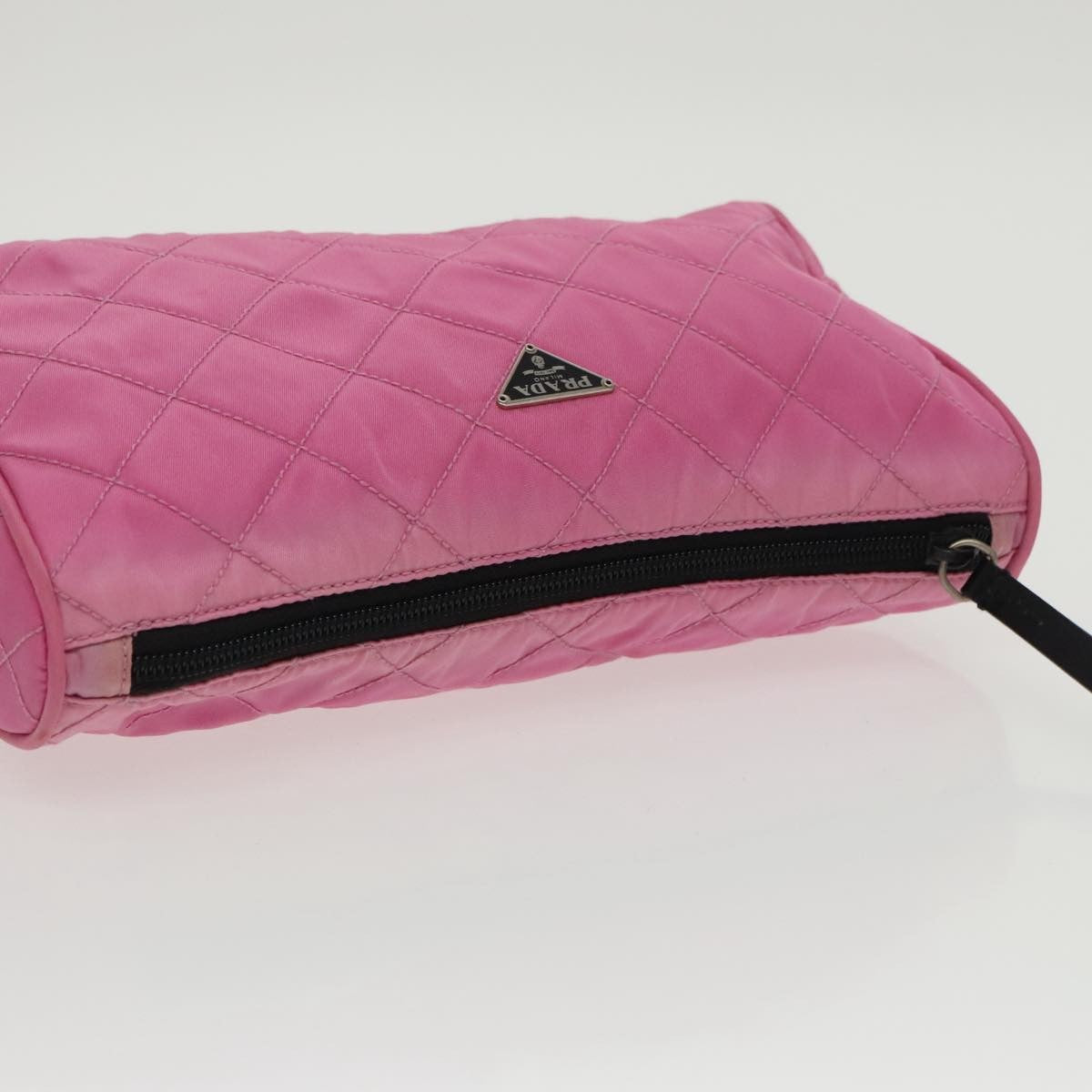 Prada Toiletry Pouch Tessuto Pink Nylon Clutche & Pouche Bag (Pre-Owned)