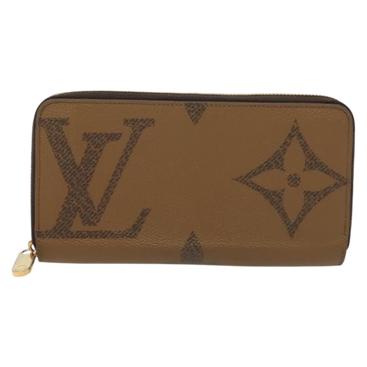 Louis Vuitton Zippy Wallet Canvas Brown Canvas Wallets Accessory (Pre-Owned)