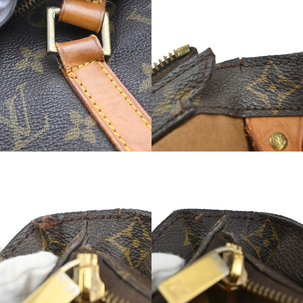 Louis Vuitton Cabas Mezzo Monogram Canvas Brown Canvas Tote Bag Bag (Pre-Owned)
