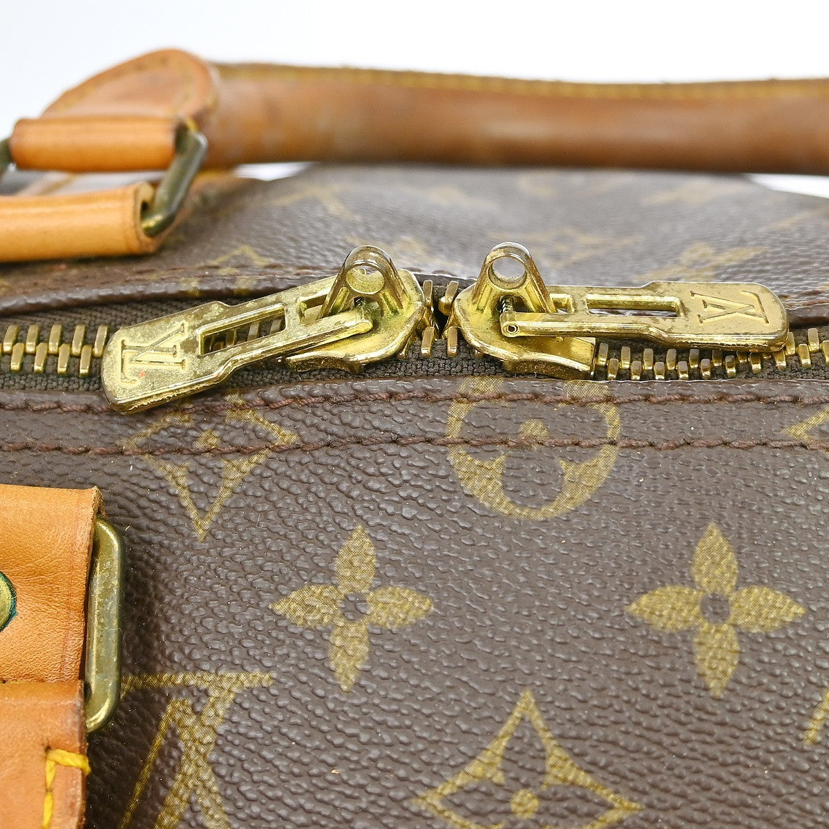 Louis Vuitton Keepall Bag Monogram Canvas Brown Canvas Travel Bag Bag (Pre-Owned)