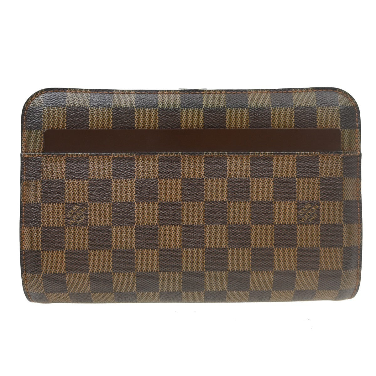 Louis Vuitton Pochette Saint Louis Damier Brown Canvas Clutche & Pouche Bag (Pre-Owned)