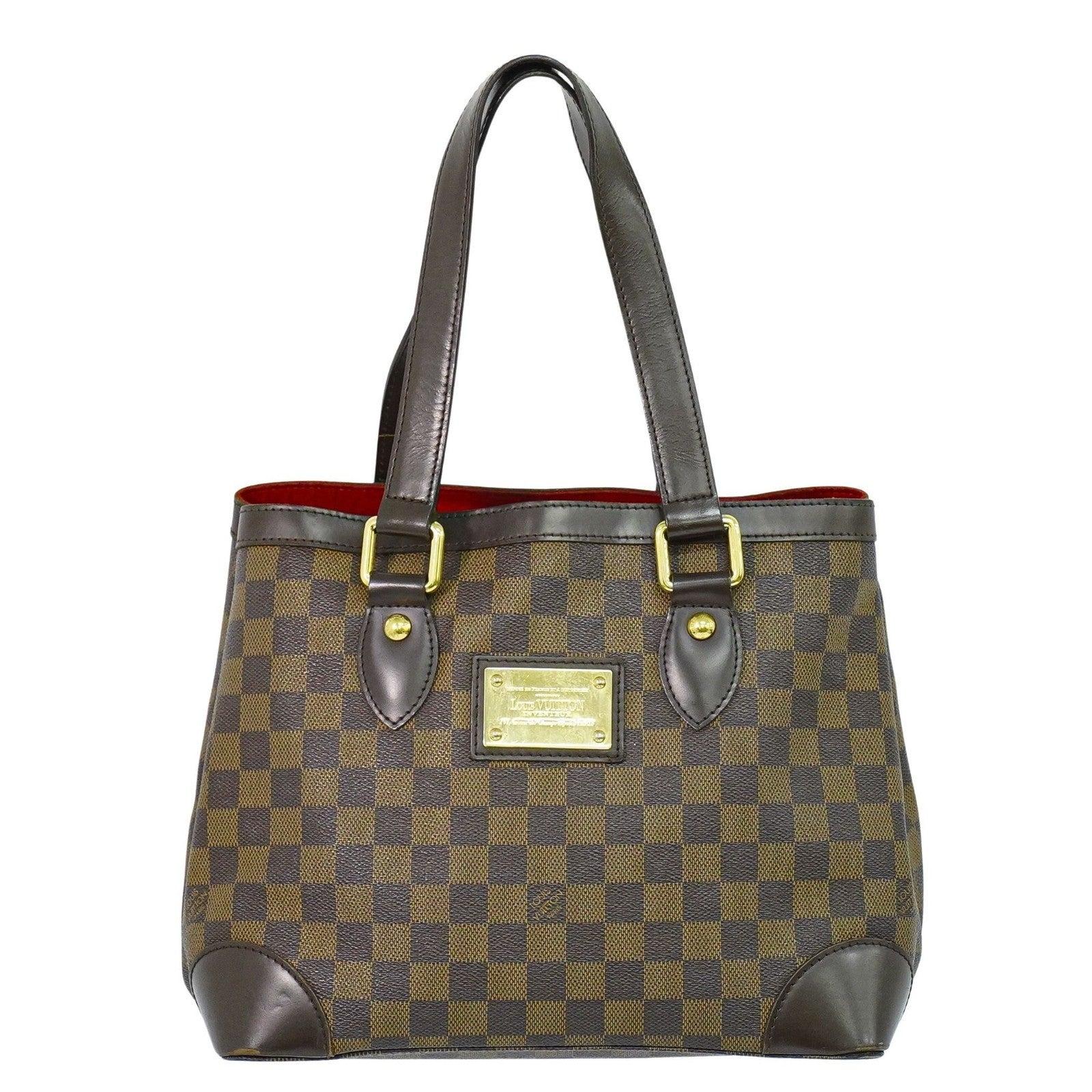 Louis Vuitton Hampstead Handbag Damier Brown Canvas Tote Bag Bag (Pre-Owned)