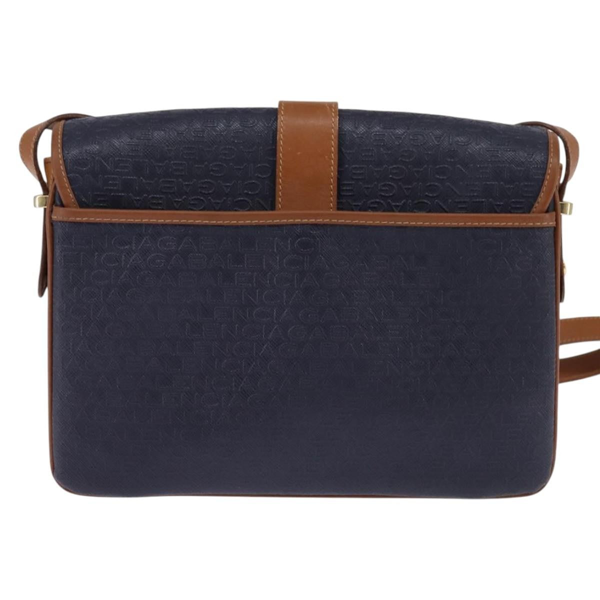 Balenciaga Shoulder Bag Pvc Navy Pvc Shoulder Bag Bag (Pre-Owned)