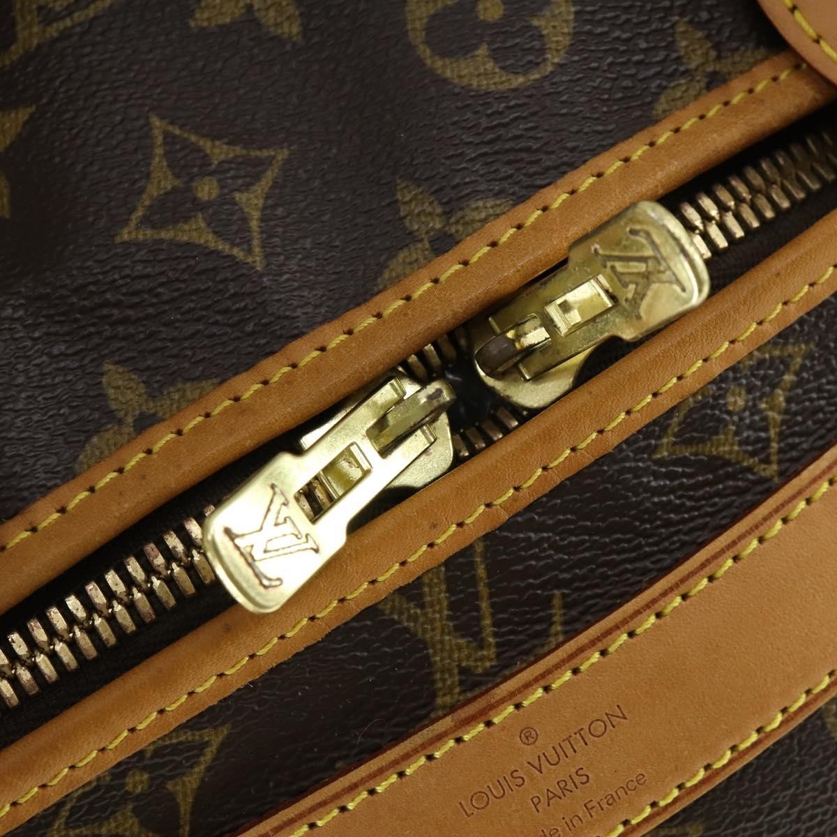 Louis Vuitton Dog Carrier Bag Monogram Canvas Brown Canvas Travel Bag Bag (Pre-Owned)