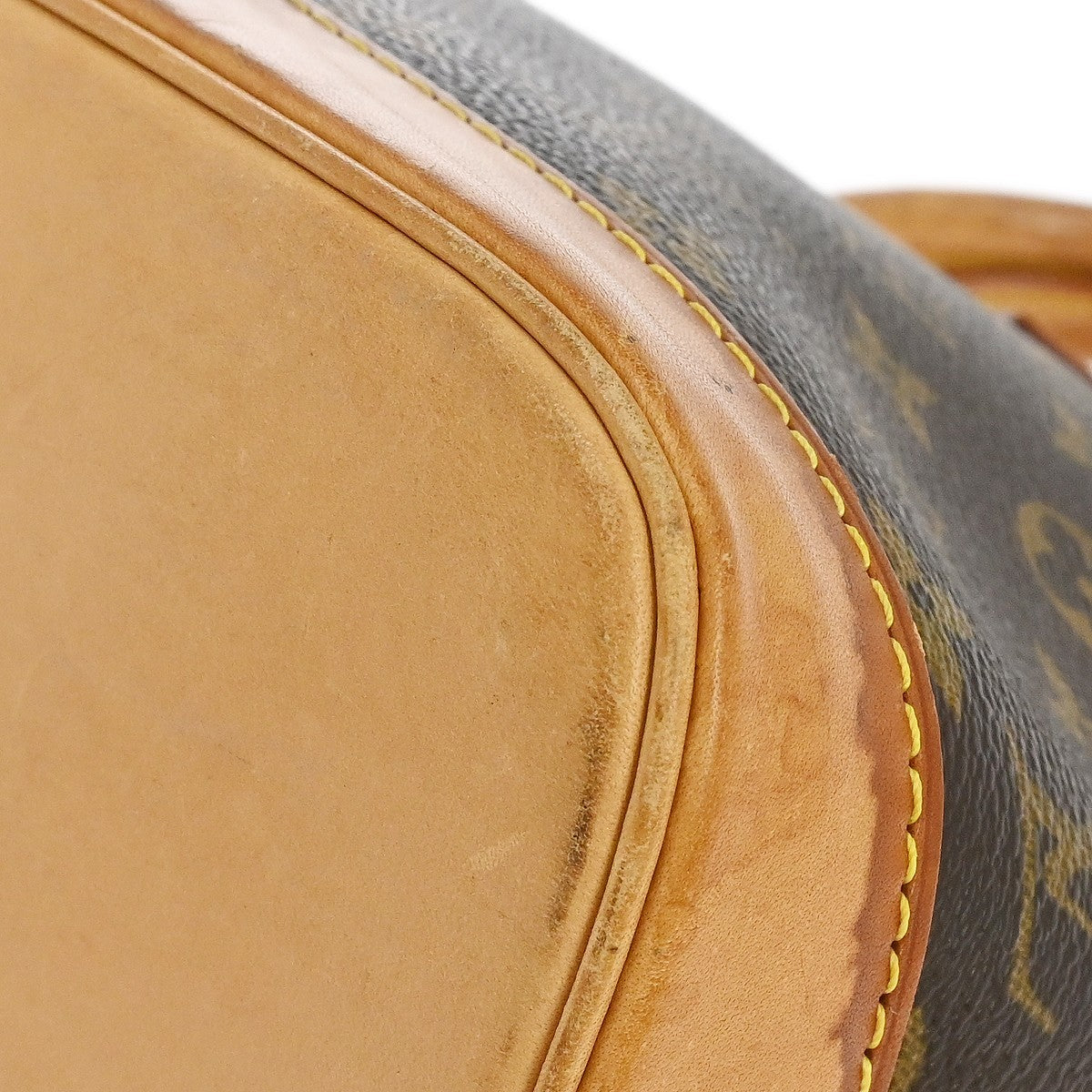 Louis Vuitton Alma Handbag Monogram Canvas Brown Canvas Handbag (Pre-Owned)