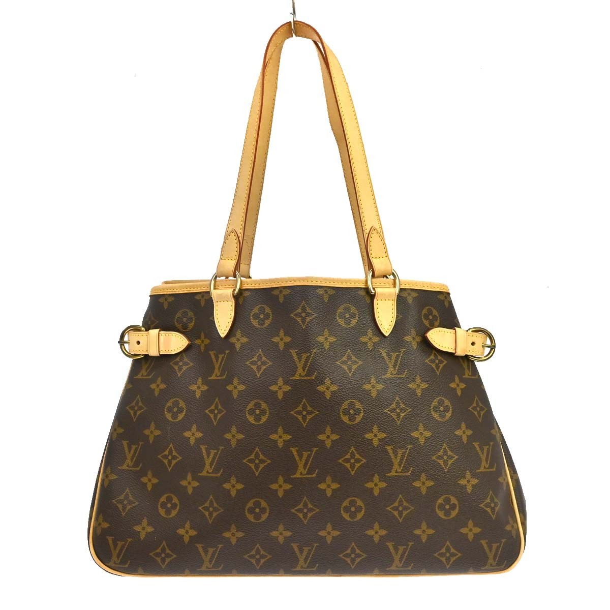 Louis Vuitton Batignolles Handbag Monogram Canvas Brown Canvas Tote Bag Bag (Pre-Owned)