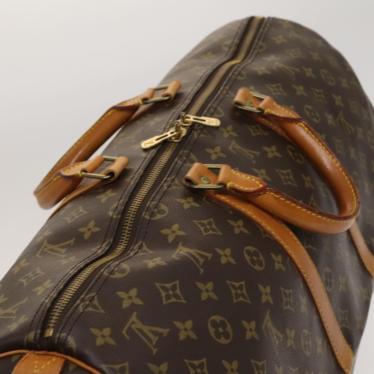 Louis Vuitton Keepall Bag Monogram Canvas Brown Canvas Travel Bag Bag (Pre-Owned)