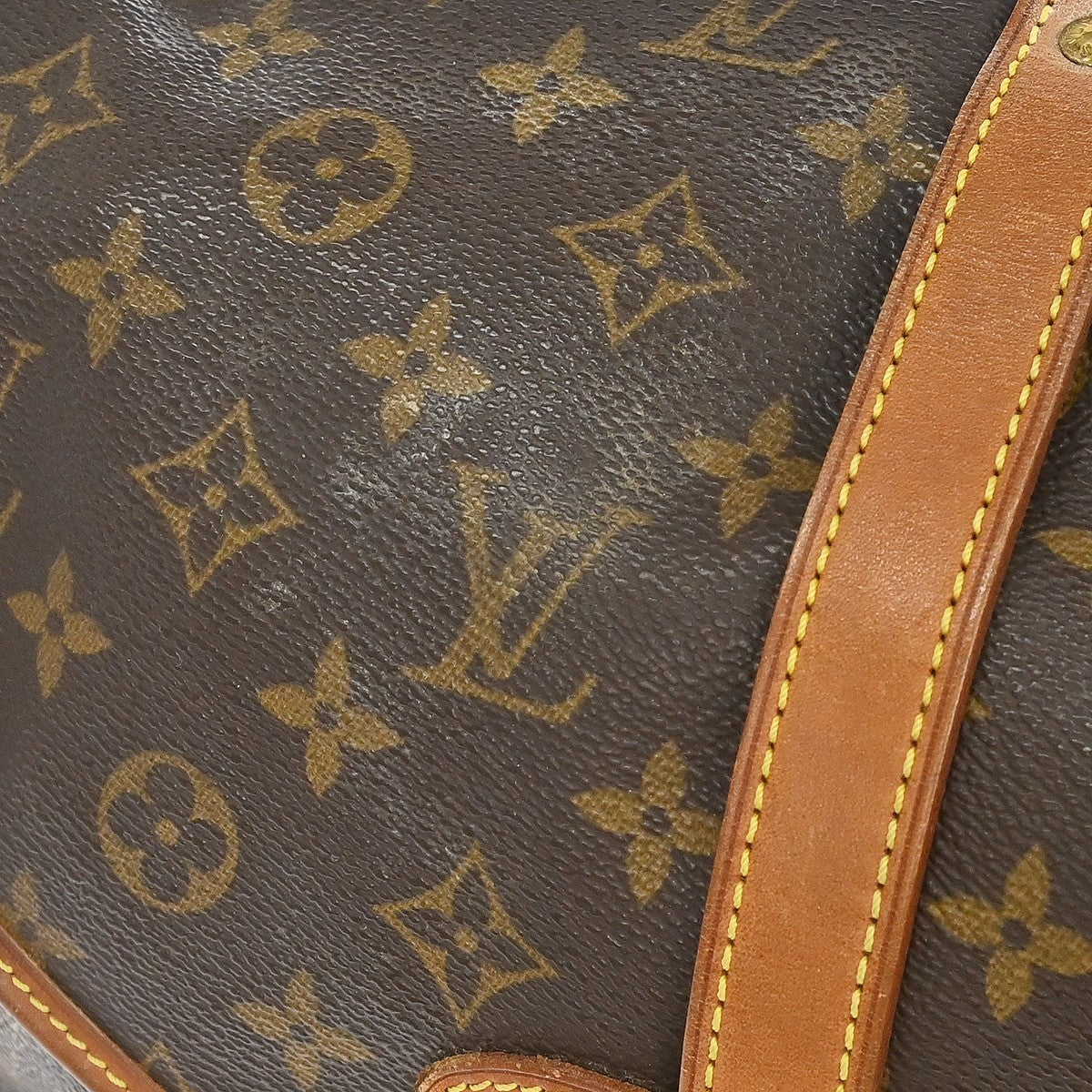 Louis Vuitton Saumur Handbag Monogram Canvas Brown Canvas Shoulder Bag Bag (Pre-Owned)