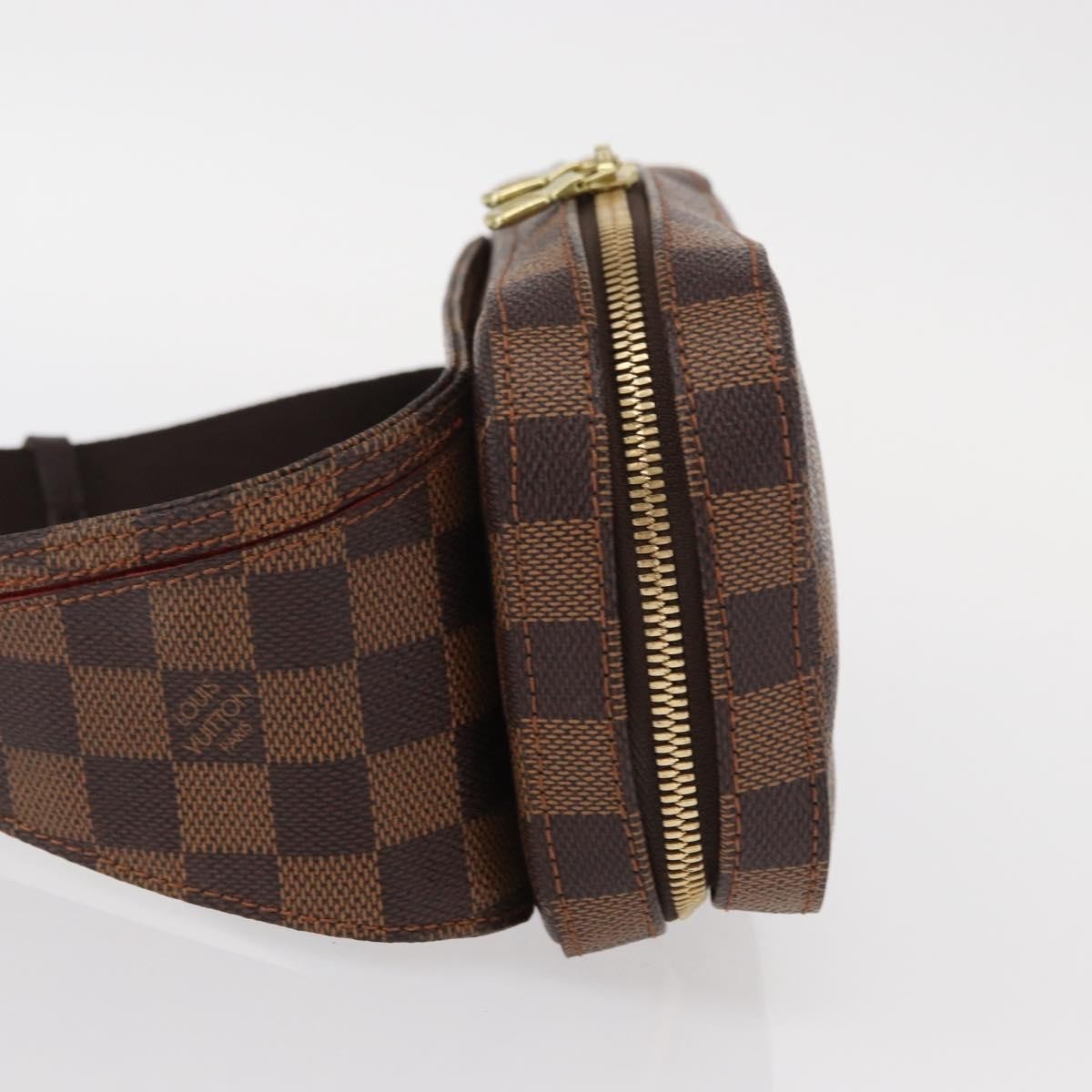 Louis Vuitton Geronimos Waist Bag Damier Brown Canvas Shoulder Bag Bag (Pre-Owned)
