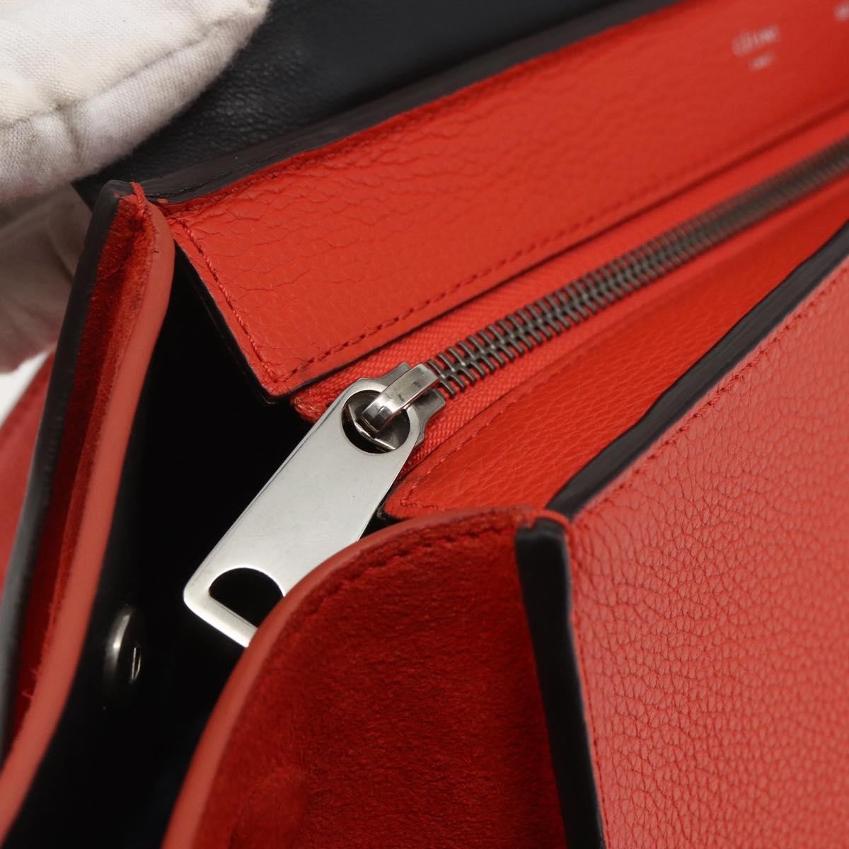 Celine Trapeze Bag Leather Red Leather Handbag (Pre-Owned)