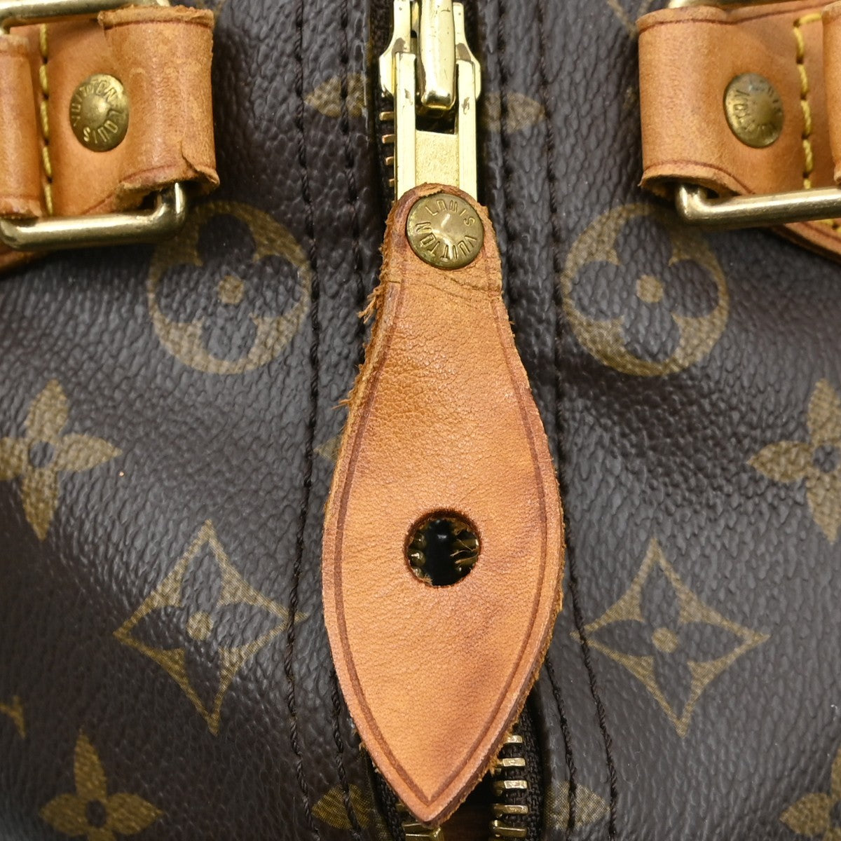 Louis Vuitton Speedy Handbag Monogram Canvas Brown Canvas Handbag (Pre-Owned)