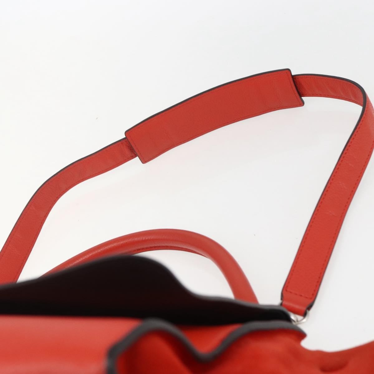 Celine Trapeze Bag Leather Red Leather Handbag (Pre-Owned)
